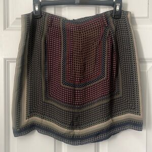 Massimo print polyester mini skirt with belt loops - Made in Portugal USA 10